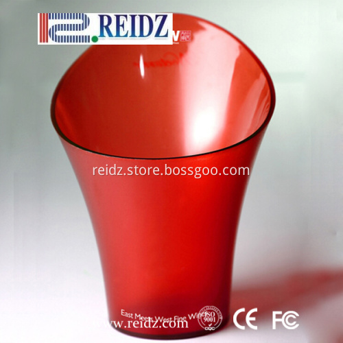 Plastic wine beer bottle custom acrylic ice bucket